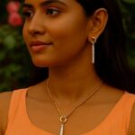 AD Crystal Jewellery Set for Women – Gold-Plated Pendant Necklace with Snake Chain & Matching Earrings