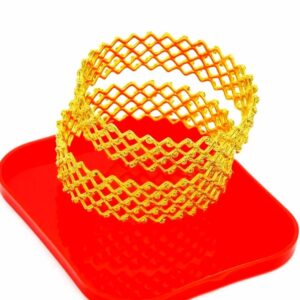 Gold Plated 1 Pair Bangles & Bracelets for Women & Girls | Traditional Chur Set | Ethnic Indian Jewelry for Weddings, Festivals & Daily Wear