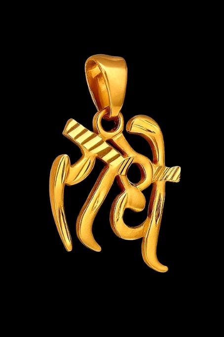 Gold Plated Radha Krishna Pendant for Men & Women | Traditional Hindu Religious Jewelry | Devotional Wear Locket for Daily Puja & Festivals - Image 3