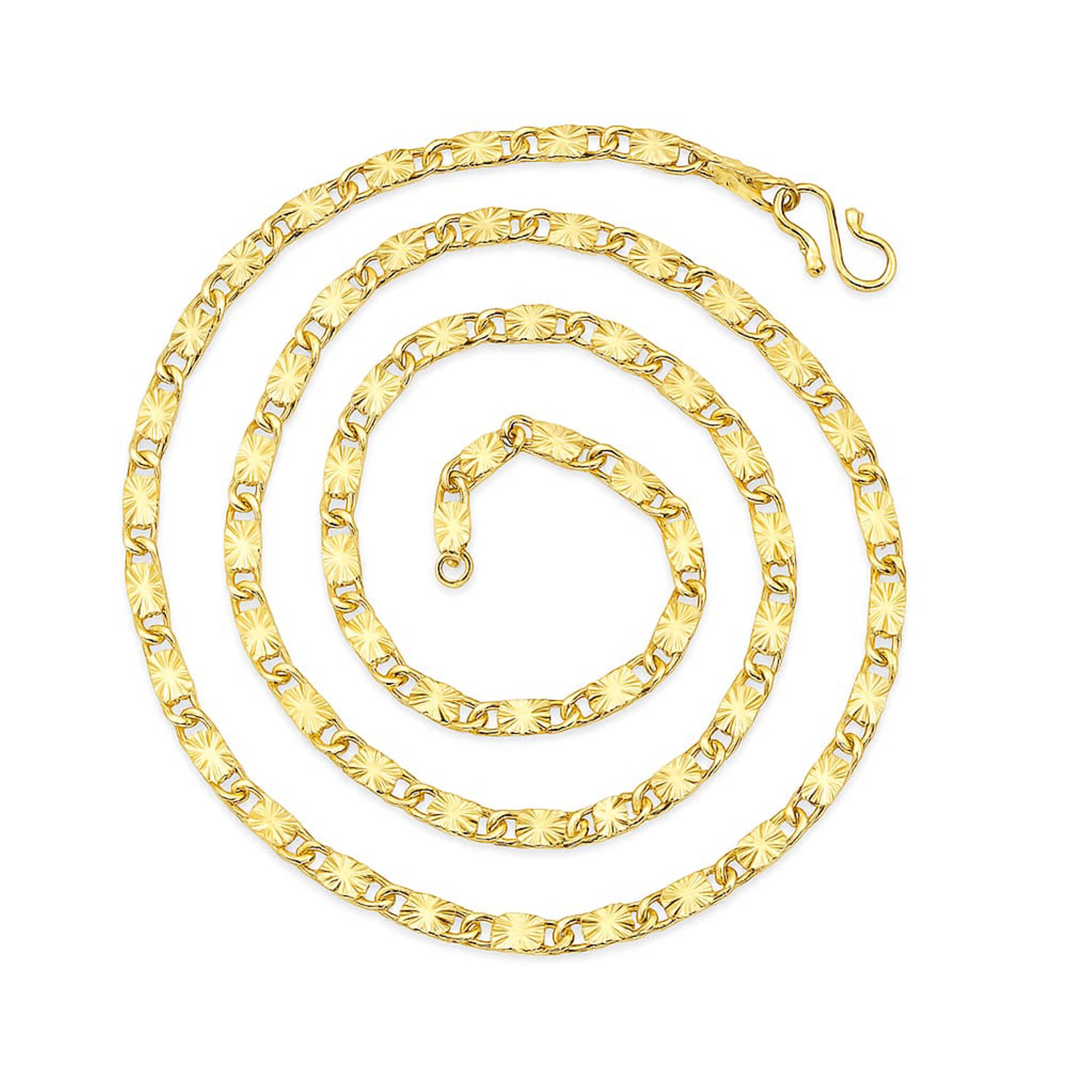 Gold-Plated Floral Chain Necklace for Women | Decorative Fashion Jewellery | Lightweight Ethnic Wear Accessory - Image 2