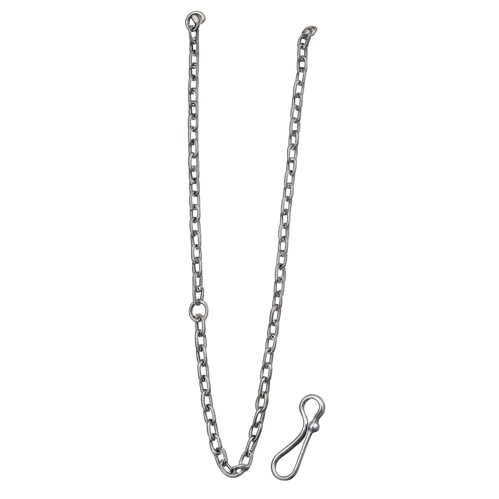 60 Inch Heavy Duty Silver Dog Chain Leash with Strong Metal Hook – Heavyweight Pet Lead for Small & Medium Dogs – Durable Steel Grind Dog Walking Chain